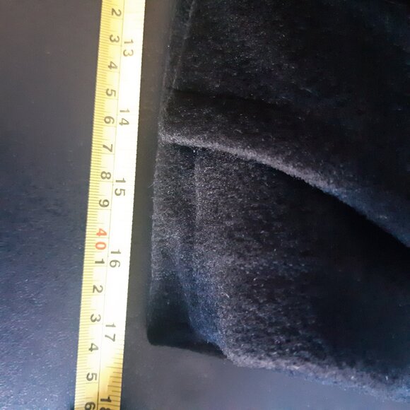 Regency Neiman Marcus 100% Cashmere Full Length Black Maxi Overcoat SZ 8 1970s - Picture 13 of 16